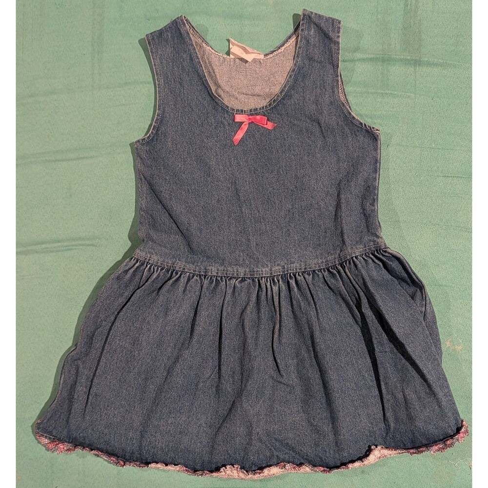 Girls Vintag Denim Dress Size Small 6/7 Girls
